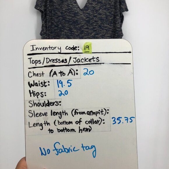 Lucky Brand  Blue Abstract Patterned Scoop Neck Jersey Midi Dress M - Picture 15 of 16